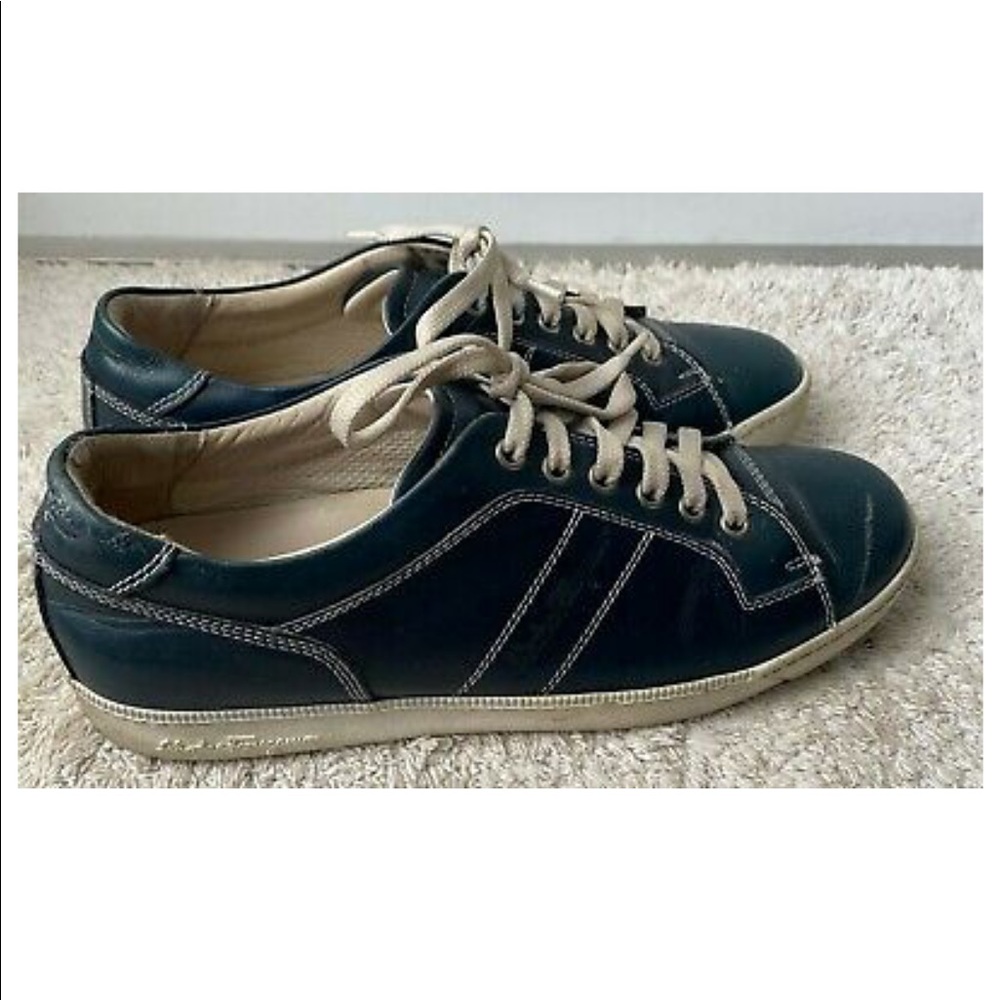 Salvatore Ferragamo Blue leather Sneakers